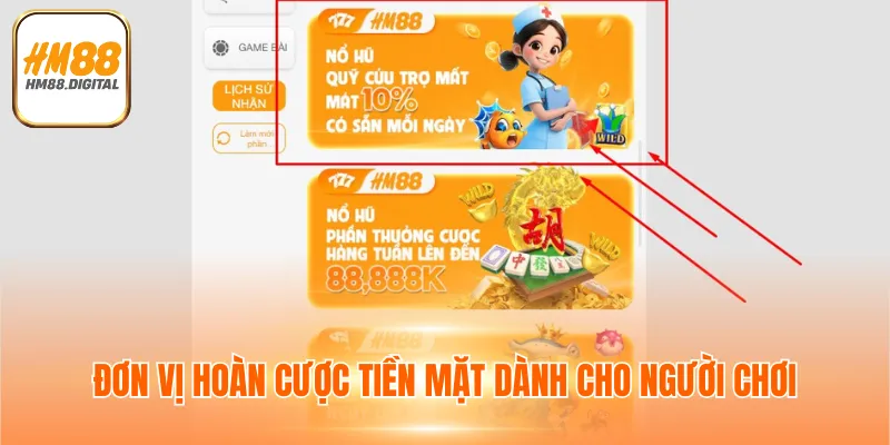 KHUYẾN MÃI 2 Đơn vị hoàn cược tiền mặt dành cho người chơi